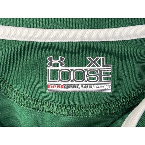 Charlotte United Soccer Men XL Polo Shirt Under Armour Green Heat Gear Loose Fit - Picture 6 of 9